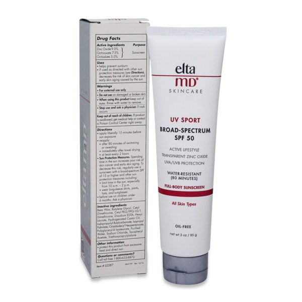 Elta MD UV Sport SPF 50 Water Resistant Sunscreen 3 oz 2 Pack