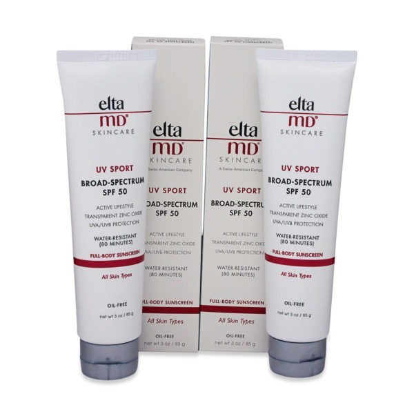 Elta MD UV Sport SPF 50 Water Resistant Sunscreen 3 oz 2 Pack