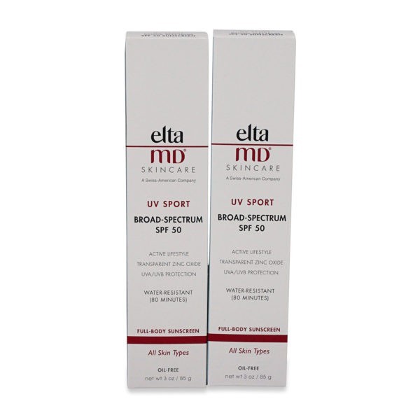 Elta MD UV Sport SPF 50 Water Resistant Sunscreen 3 oz 2 Pack