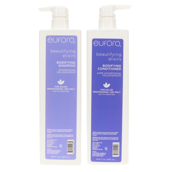 Eufora Beautifying Elixirs Bodifying Shampoo 33.8 oz & Beautifying Elixirs Bodifying Conditioner 33.8 oz Combo Pack