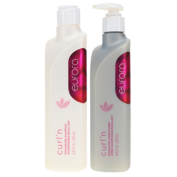 Eufora Curl'n Enhancing Shampoo 8.45 oz & Curl'n Enhancing Conditioner 8.45 oz Combo Pack