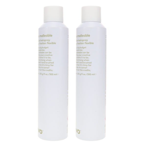 EVO Miss Malleable Flexible Hairspray 9 oz 2 Pack