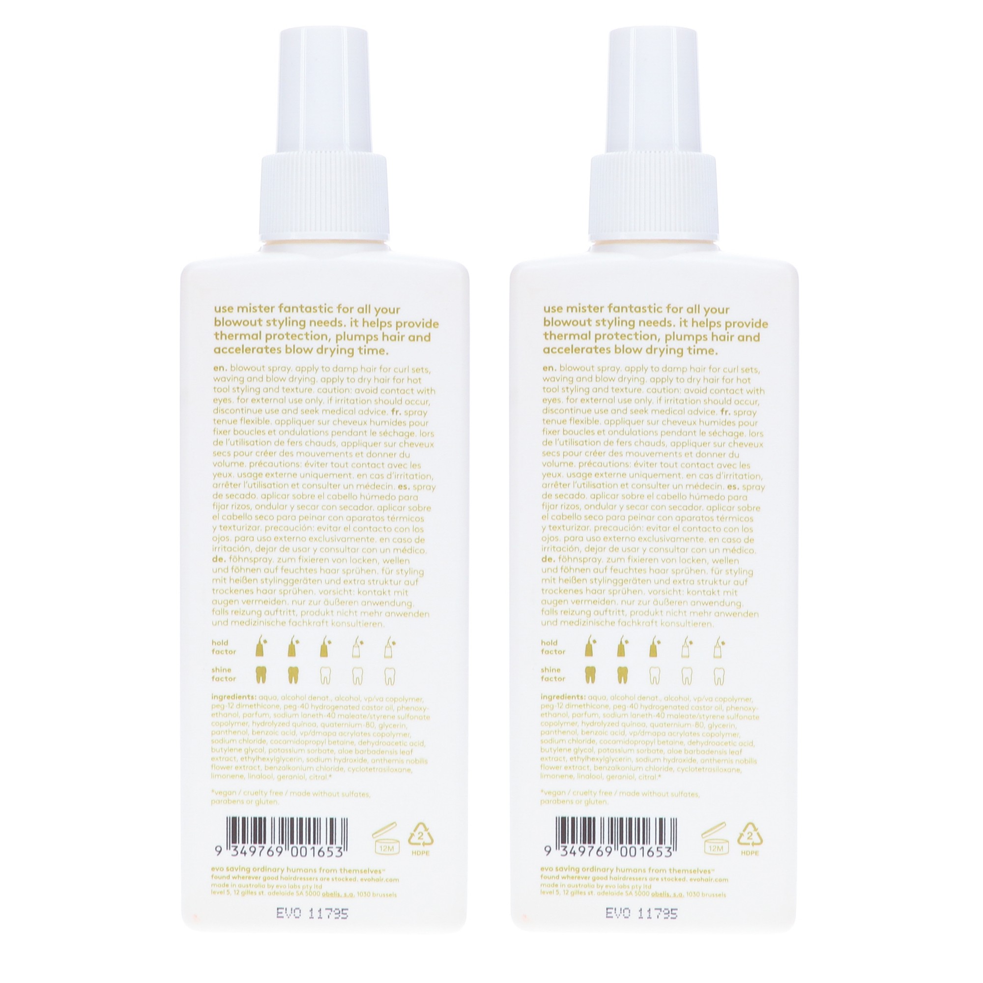 EVO Mister Fantastic Blowout Spray 6.8 oz 2 Pack