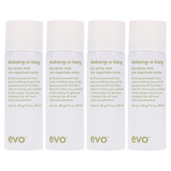 EVO Shebang-a-bang Dry Spray Wax 1.5 oz 4 Pack