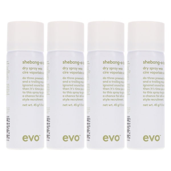 EVO Shebang-a-bang Dry Spray Wax 1.5 oz 4 Pack