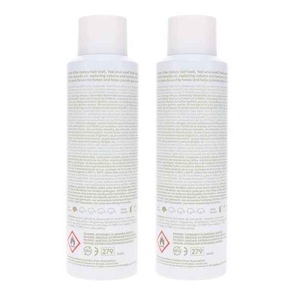 EVO Water Killer Dry Shampoo Brunette 4.3 oz 2 Pack