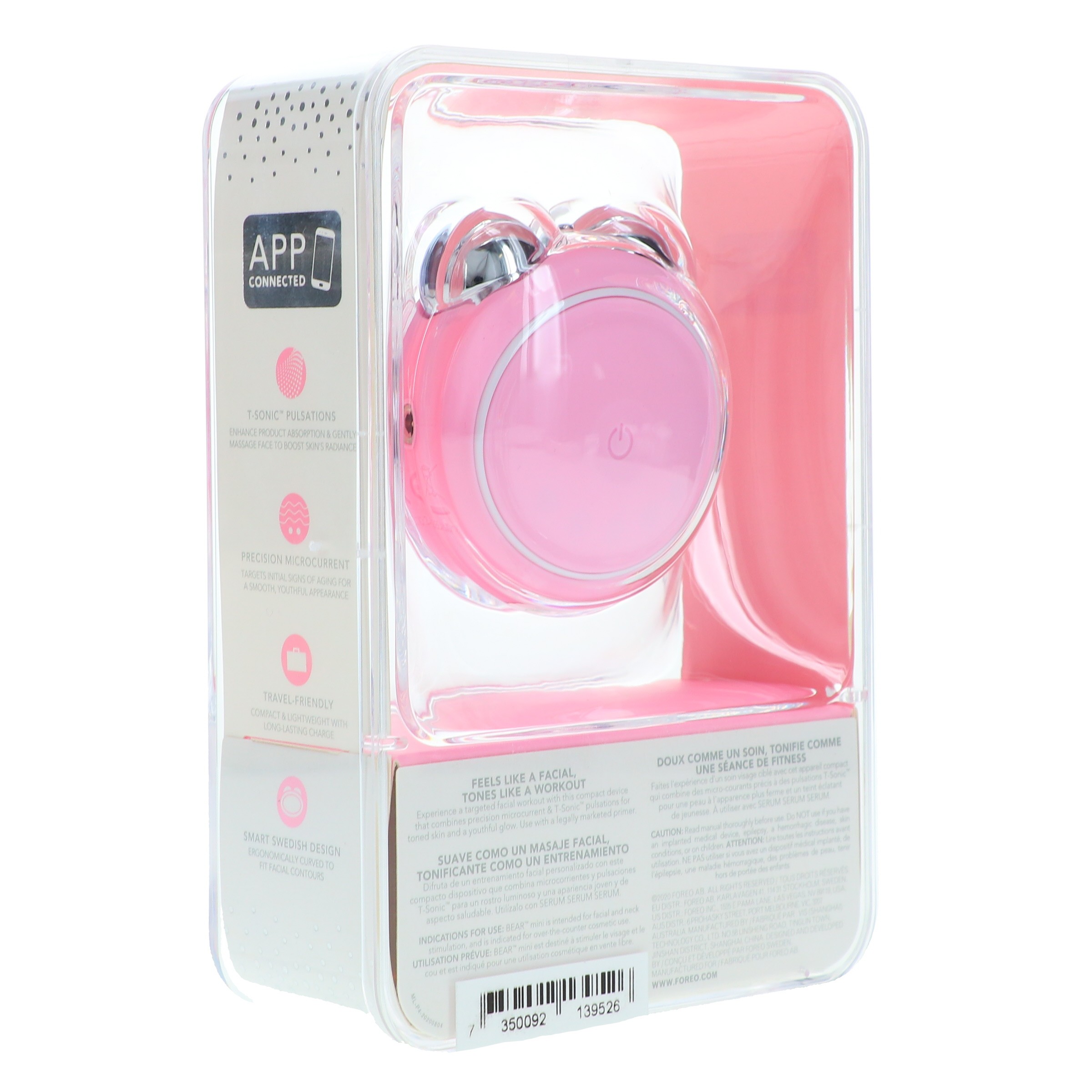 FOREO BEAR Mini Facial Toning Device Pearl Pink ~ Beauty Roulette