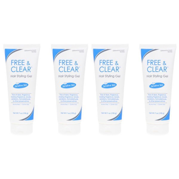 Free & Clear Hair Styling Gel 7 oz 4 Pack