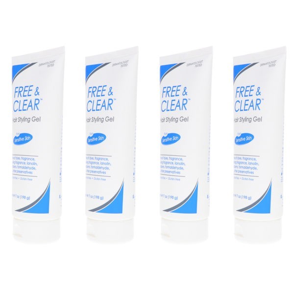 Free & Clear Hair Styling Gel 7 oz 4 Pack