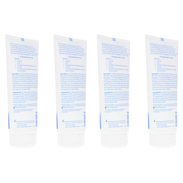 Free & Clear Hair Styling Gel 7 oz 4 Pack