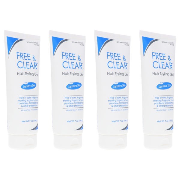 Free & Clear Hair Styling Gel 7 oz 4 Pack
