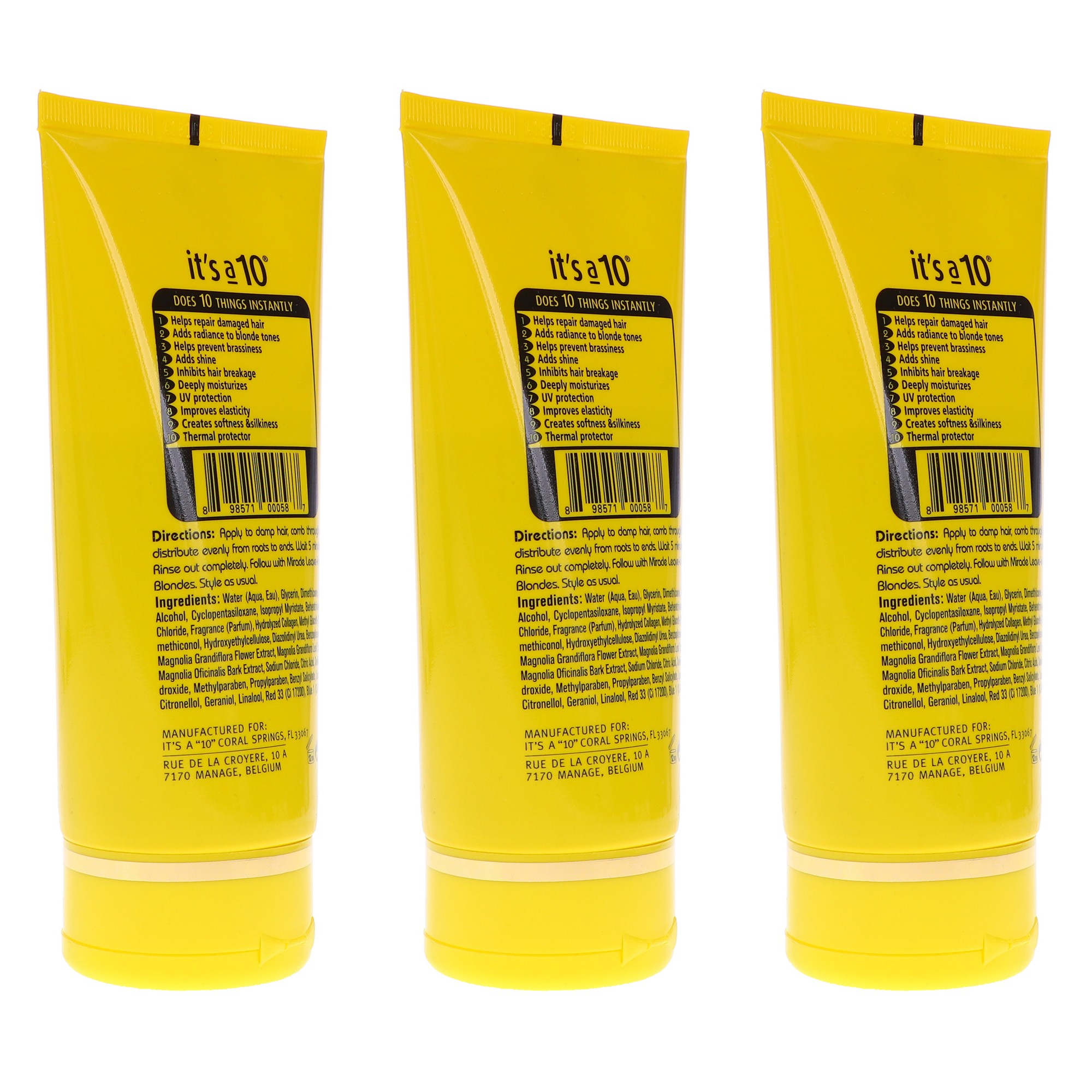 It's a 10 Miracle Blonde 5 Min Repair 5 oz 3 Pack