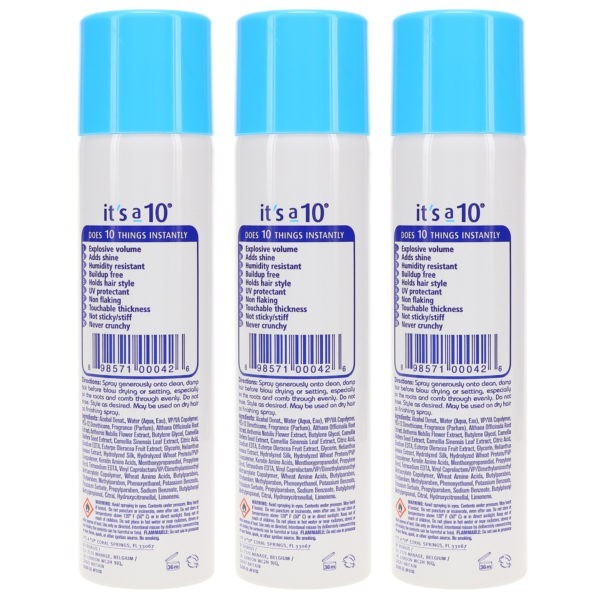 It's a 10 Miracle Blowdry Volumizer 6 oz 3 Pack