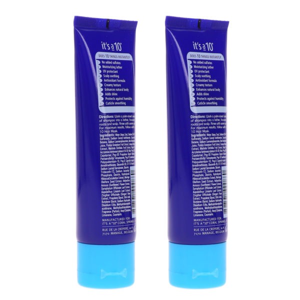It's A 10 Miracle Moisture Shampoo 2 oz 2 Pack