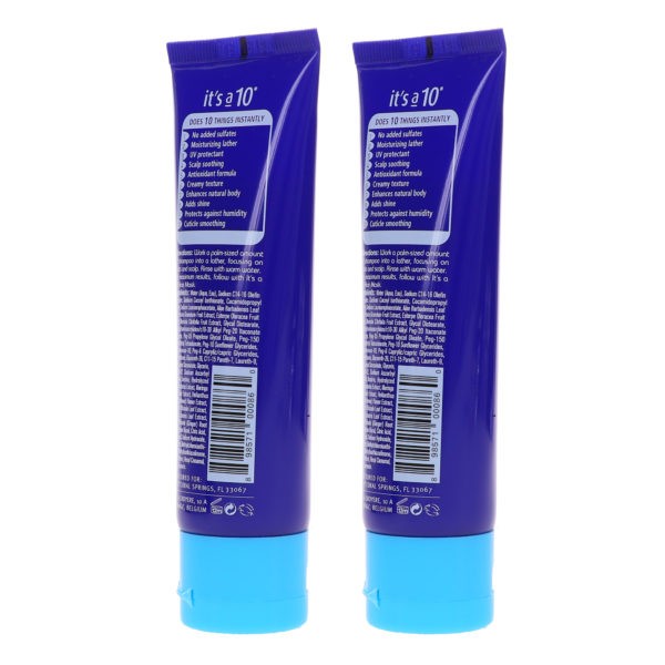 It's A 10 Miracle Moisture Shampoo 2 oz 2 Pack
