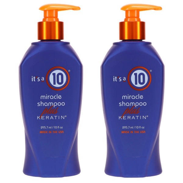 It's a 10 Miracle Shampoo Plus Keratin Sulfate Free 10 oz 2 Pack