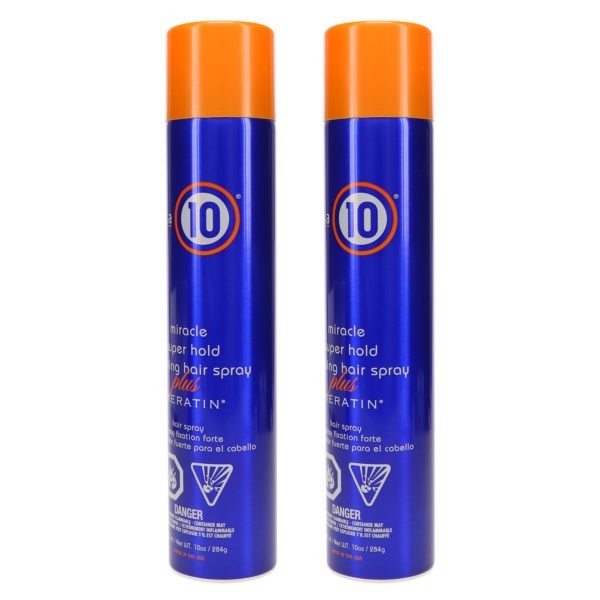 It's a 10 Super Hold Finish Spray Plus Keratin 10 oz 2 Pack