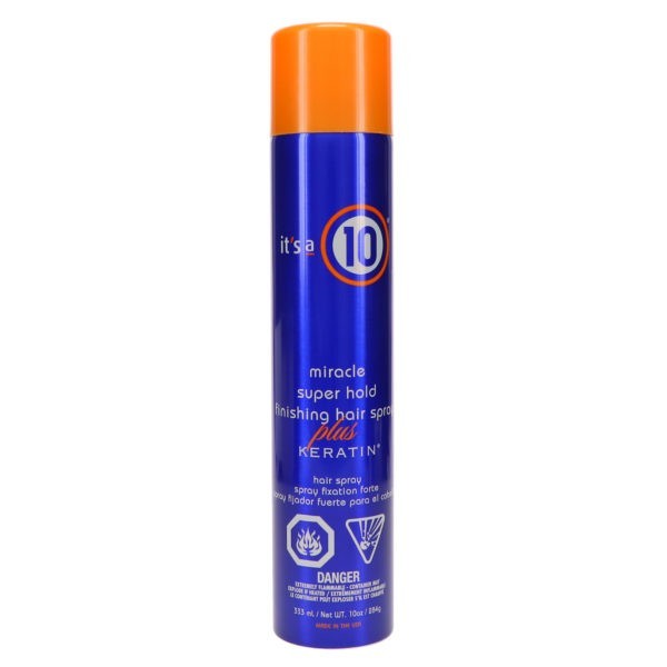 It's a 10 Super Hold Finish Spray Plus Keratin 10 oz 2 Pack