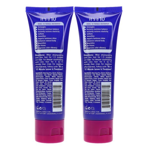 It's a 10 Miracle Hair Mask 2 oz 2 Pack