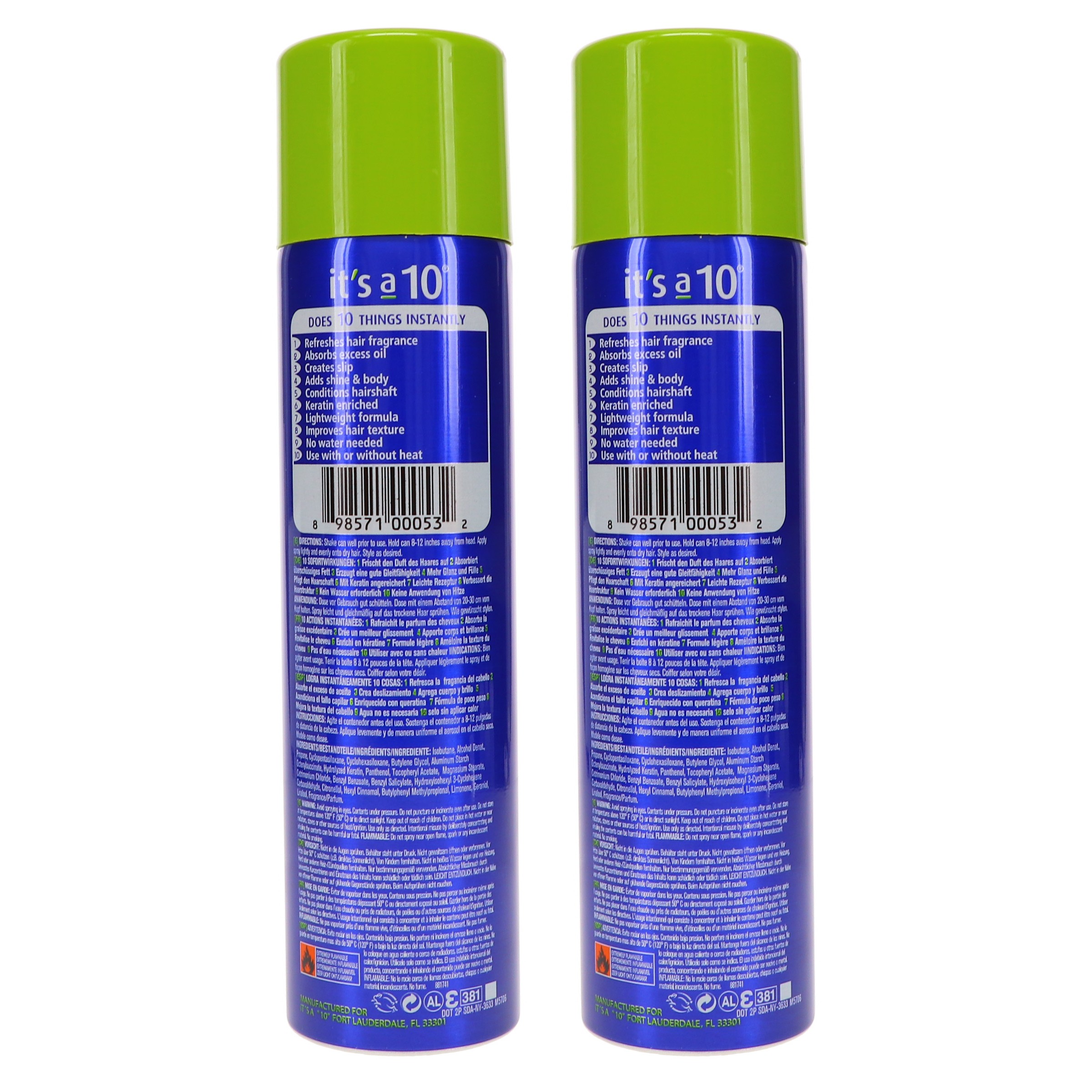 It's a 10 Miracle Dry Shampoo Conditioner In One 6 oz 2 Pack