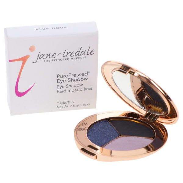 Jane Iredale PurePressed Eye Shadow Triple Blue Hour 1 oz