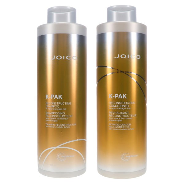 Joico K-Pak Reconstruct Shampoo 33.8 oz & Reconstruct Conditioner 33.8 oz Combo Pack