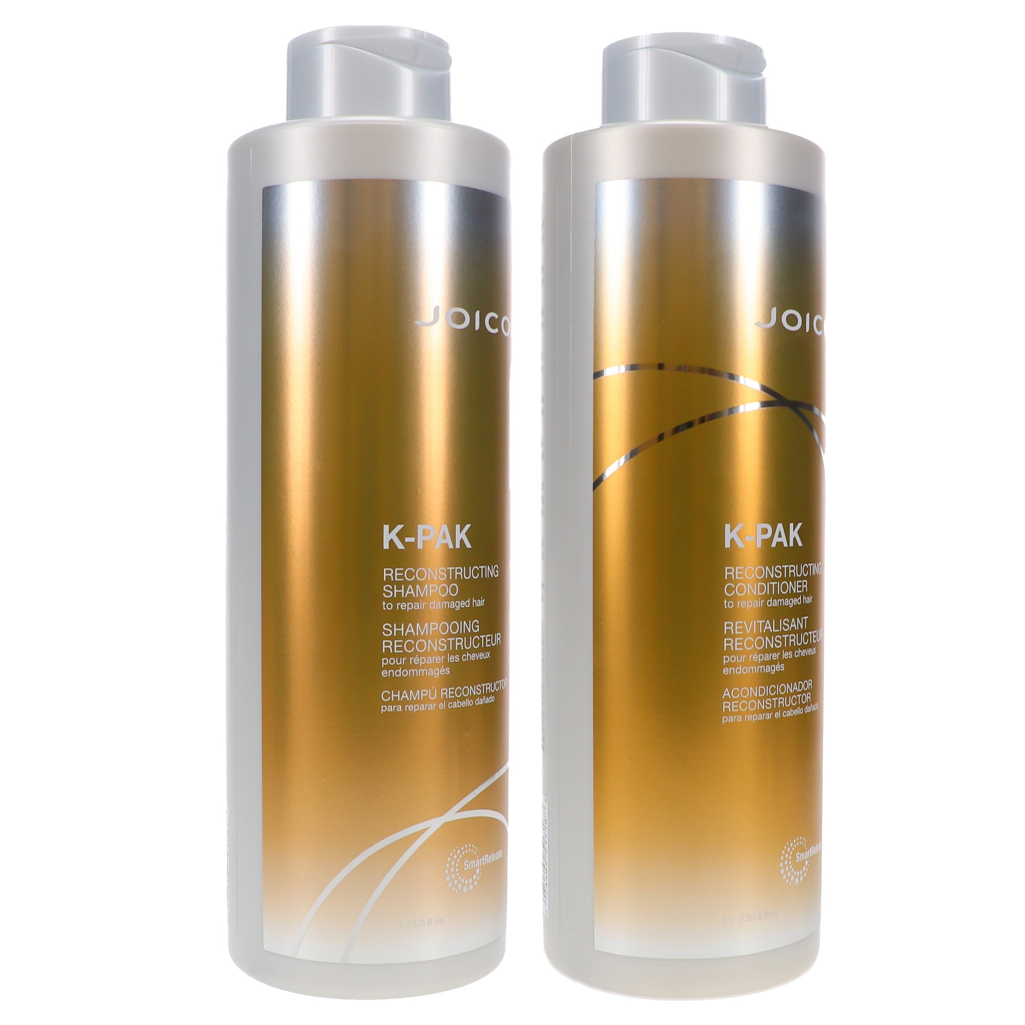 Joico K-Pak Reconstruct Shampoo 33.8 oz & Reconstruct Conditioner 33.8 oz Combo Pack