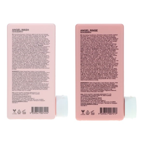 Kevin Murphy Angel Rinse 8.4 oz & Angel Wash 8.5 oz Combo Pack