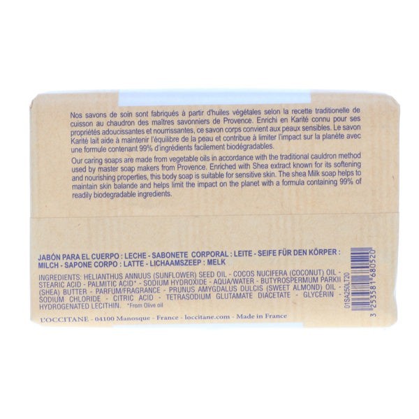 L'Occitane Shea Milk Bar Soap 8.8 oz 2 Pack