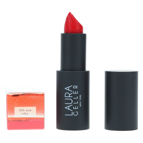 Laura Geller Iconic Baked Sculpting Lipstick Fifth Ave Ruby 0.13 oz