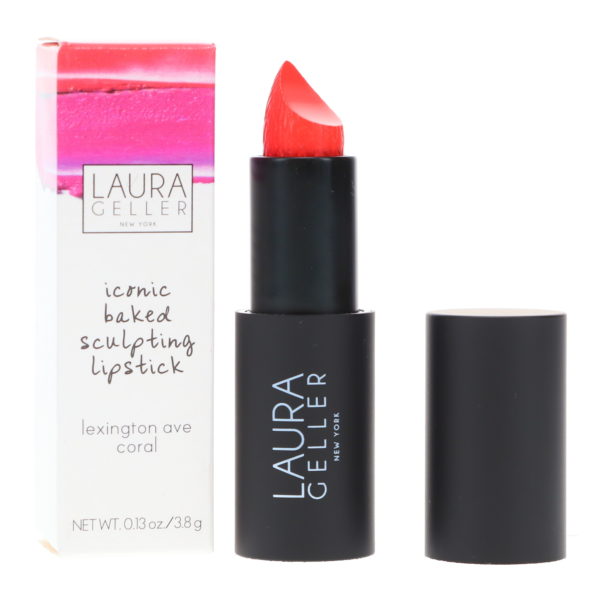 Laura Geller Iconic Baked Sculpting Lipstick Lexington Ave Coral 0.13 oz