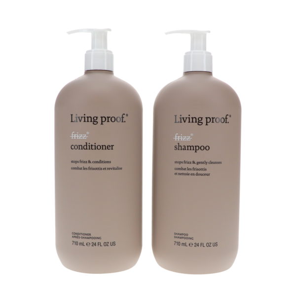 Living Proof No Frizz Shampoo 24 oz & No Frizz Conditioner 24 oz Combo Pack