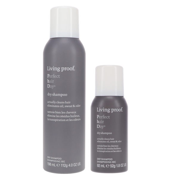 Living Proof Perfect Hair Day Dry Shampoo 4 oz & Perfect Hair Day Dry Shampoo 1.8 oz Combo Pack