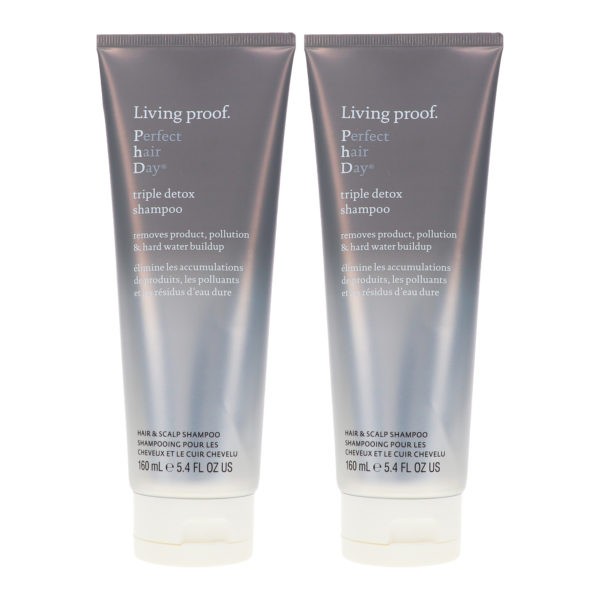 Living Proof Perfect Hair Day Triple Detox Shampoo 5.4 oz 2 Pack