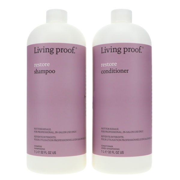 Living Proof Restore Shampoo 32 oz & Restore Conditioner 32 oz Combo Pack