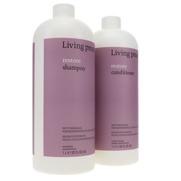 Living Proof Restore Shampoo 32 oz & Restore Conditioner 32 oz Combo Pack
