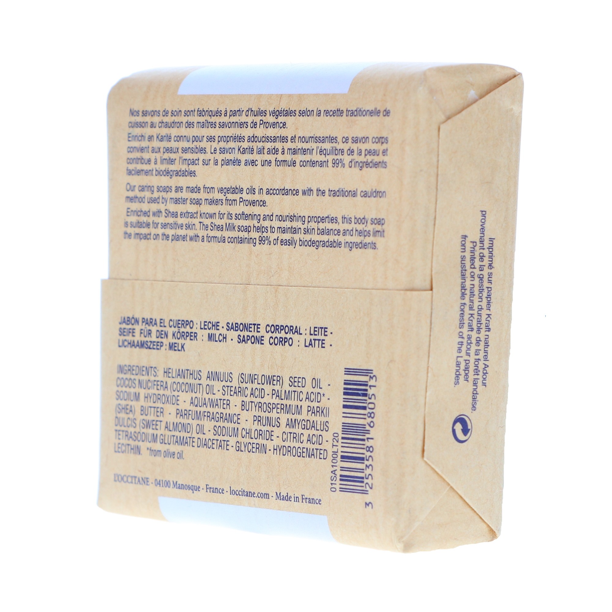 L'Occitane Shea Butter Extra Gentle Soap Milk 3.5 oz