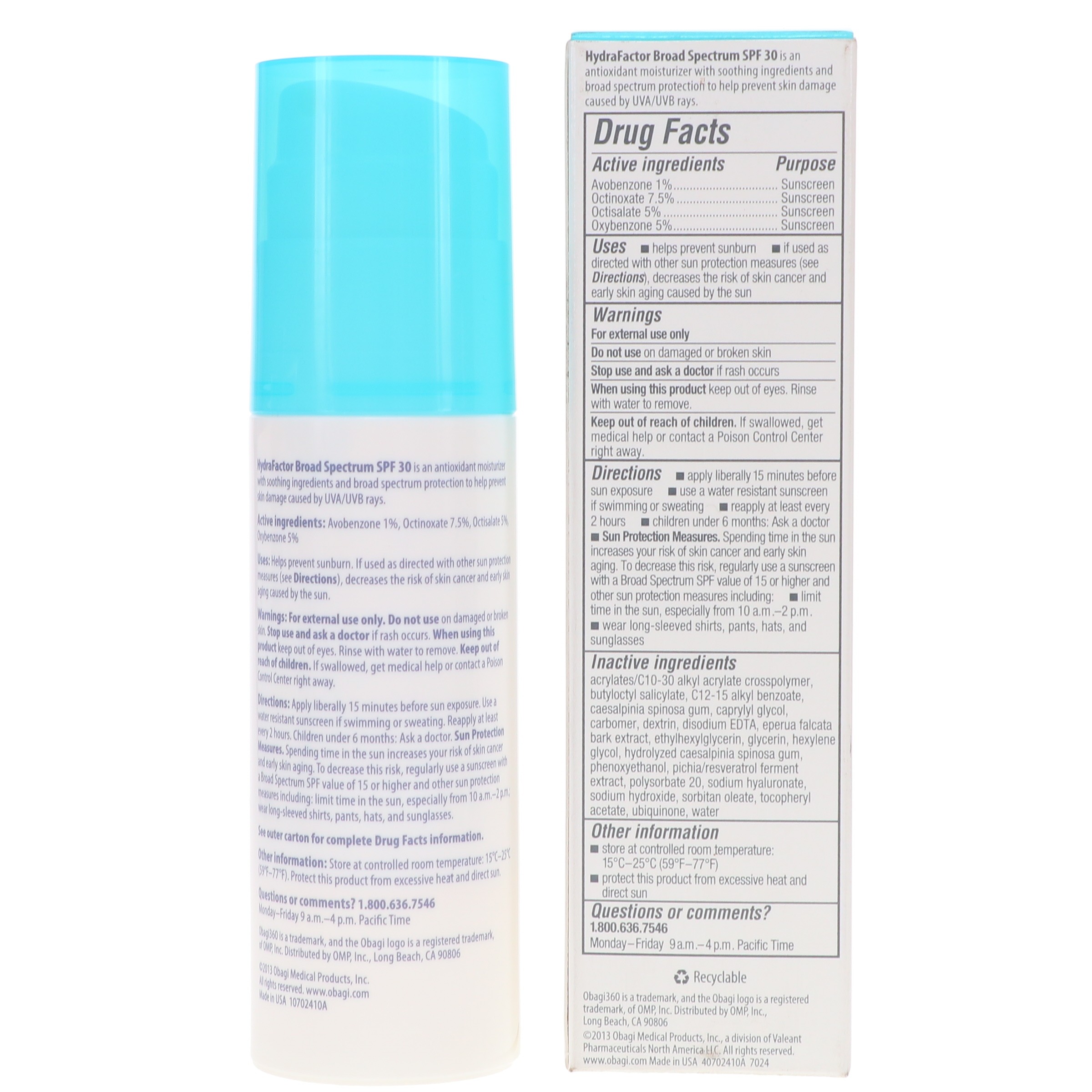 Obagi Obagi360 HydraFactor Broad Spectrum SPF 30 Sunscreen 2.5 oz