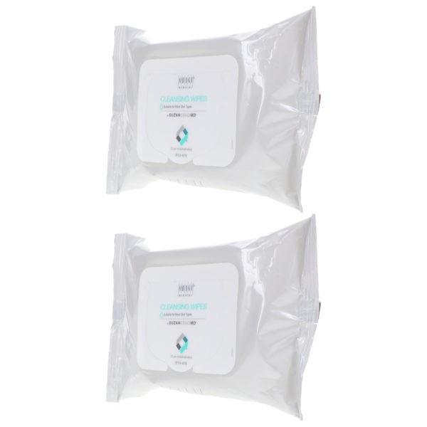 Obagi SUZANOBAGIMD On the Go Cleansing and Makeup Removing Wipes 25 count 2 Pack