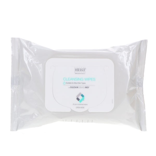 Obagi SUZANOBAGIMD On the Go Cleansing and Makeup Removing Wipes 25 count 2 Pack