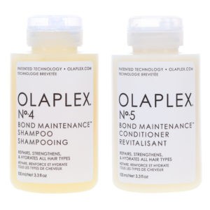 Olaplex No.4 Bond Maintenance Shampoo 3.3 oz & No.5 Conditioner 3.3 oz Combo Pack