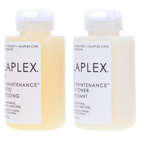 Olaplex No.4 Bond Maintenance Shampoo 3.3 oz & No.5 Conditioner 3.3 oz Combo Pack