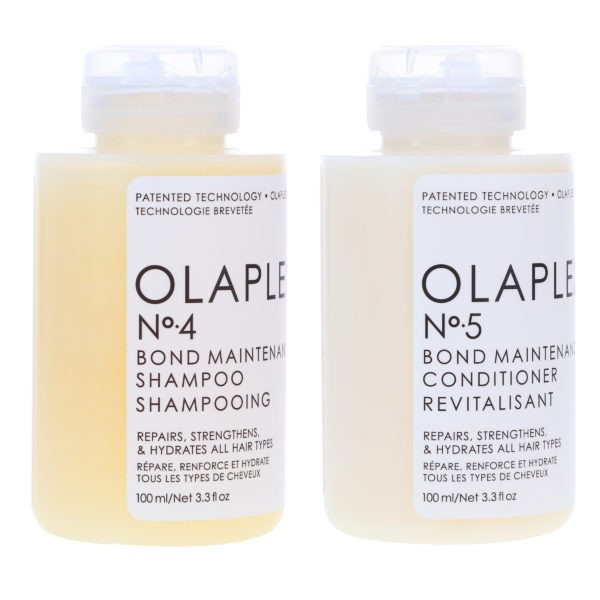 Olaplex No.4 Bond Maintenance Shampoo 3.3 oz & No.5 Conditioner 3.3 oz Combo Pack