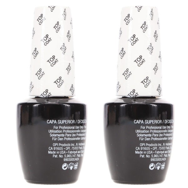 OPI GelColor Top Coat 0.5 oz 2 Pack