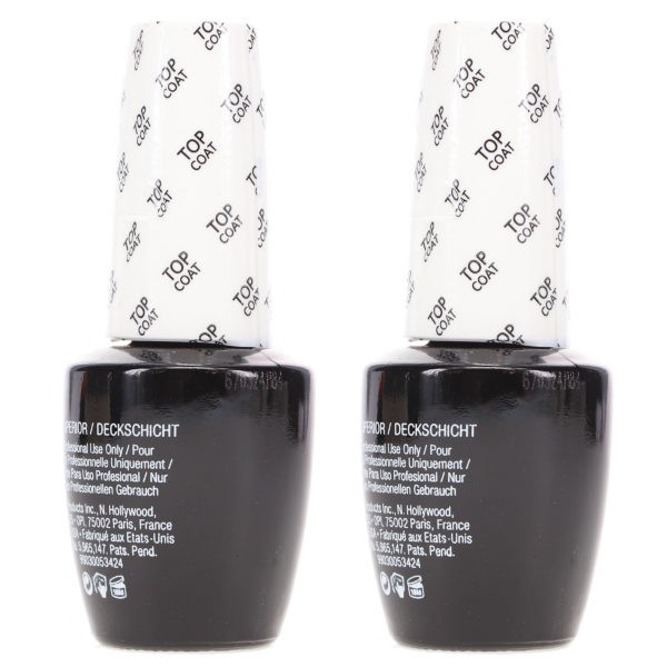 OPI GelColor Top Coat 0.5 oz 2 Pack