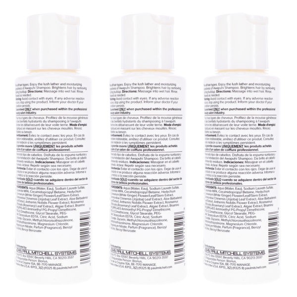 Paul Mitchell Awapuhi Shampoo 3.4 oz 3 Pack