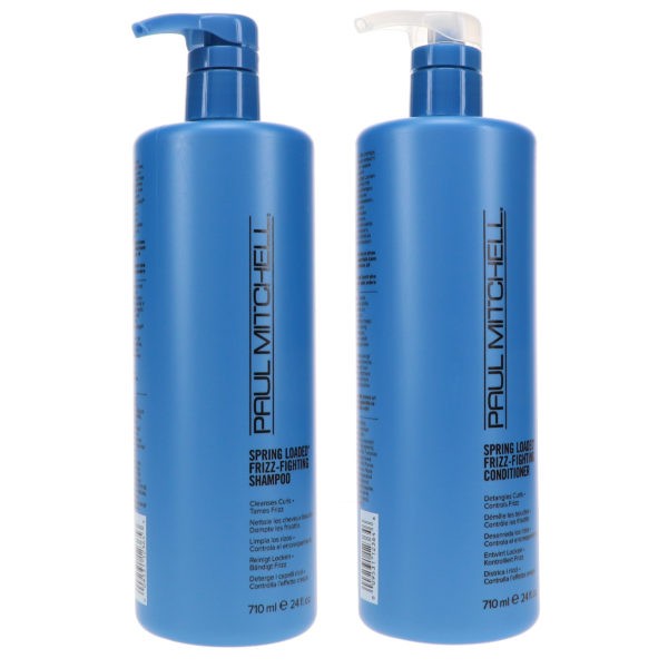 Paul Mitchell Curls Spring Loaded FrizzFighting Shampoo 24 oz & Curls Spring Loaded FrizzFighting Conditioner 24 oz Combo Pack