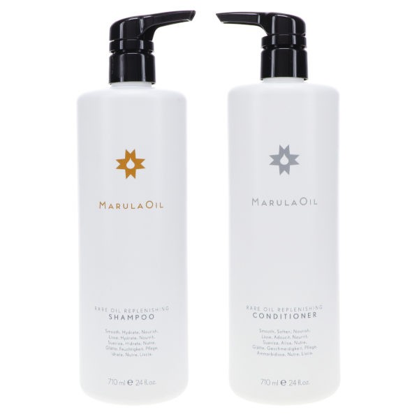 Paul Mitchell Marula Oil Rare Oil Replenishing Shampoo 24 oz & Marula Oil Rare OIl Replenishing Conditioner 24 oz Combo Pack