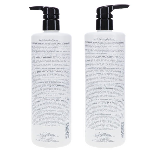 Paul Mitchell Marula Oil Rare Oil Replenishing Shampoo 24 oz & Marula Oil Rare OIl Replenishing Conditioner 24 oz Combo Pack