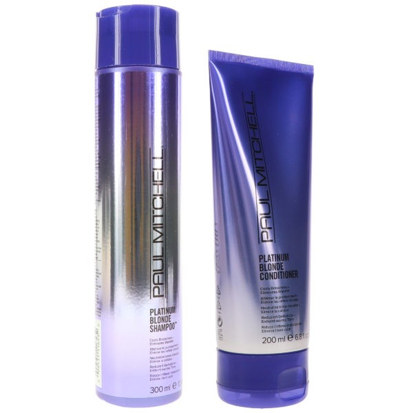 Paul Mitchell Platinum Blonde Shampoo 10.14 oz & Platinum Blonde Conditioner 6.8 oz Combo Pack